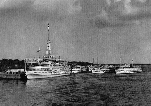 Почтовая открытка «Москва. Северный речной вокзал» - 1958г., СССР