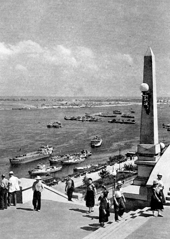 Почтовая открытка «Горький. Вид на Волгу» - 1958г., СССР