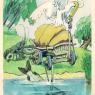 Почтовая открытка «Лебедь, Щука и Рак» - 1967г., СССР