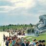 Почтовая открытка «Мамаев курган. Скульптура «Скорбь матери» - 1968г., СССР
