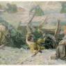 Почтовая открытка «Бой в траншее. Рукопашная схватка» - 1988г., СССР